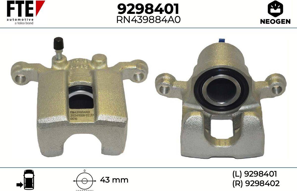 Fte Brake Caliper Neogen Rear Axle Left