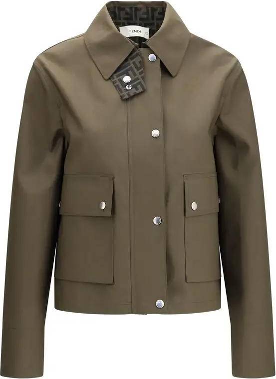 Fendi Bicolor Polyester Shell Jacket - IT42