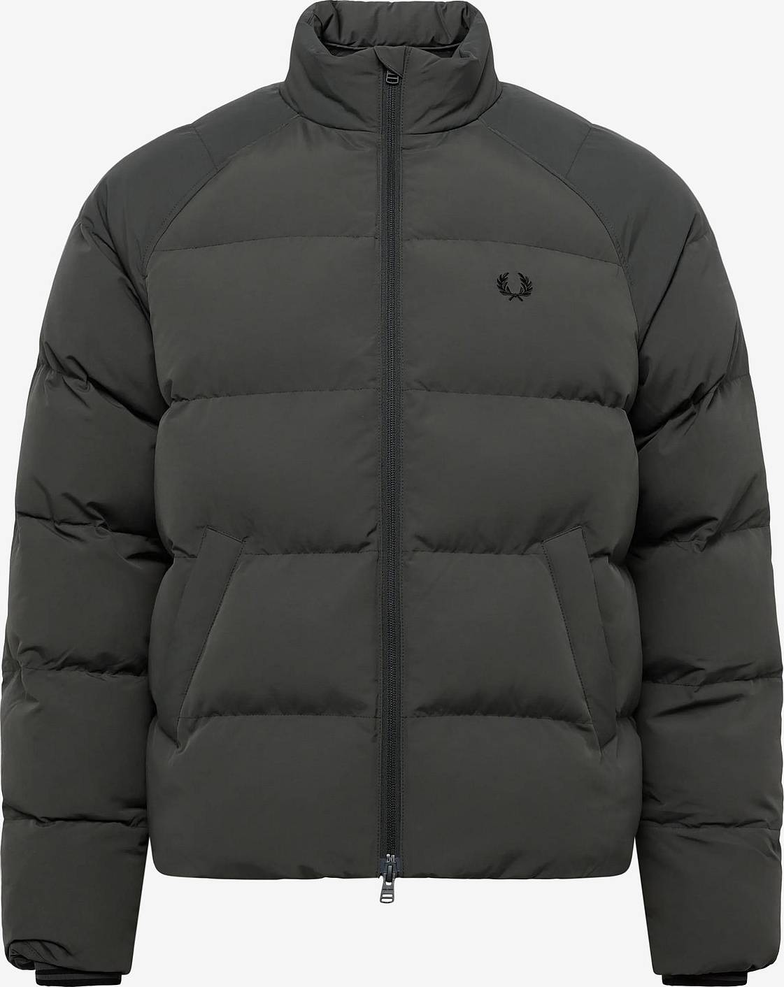 Fred Perry Raglan Sleeve Padded Jacket - Field Green