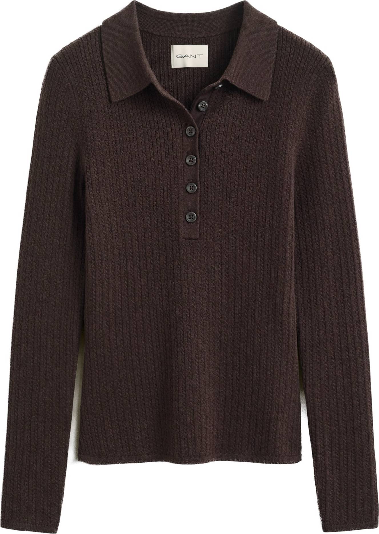 Gant Mini Cable Rugger Ls - Deep Brown
