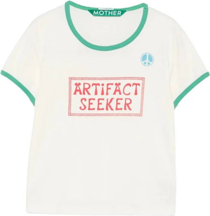 The Itty Bitty Ringer Tops Mujer - Blanco