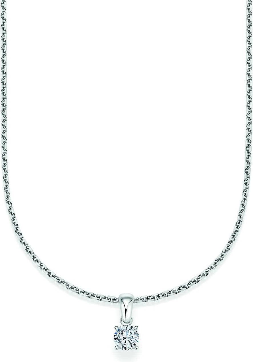 Collection Ruesch CR Solitaire Pendant White Gold