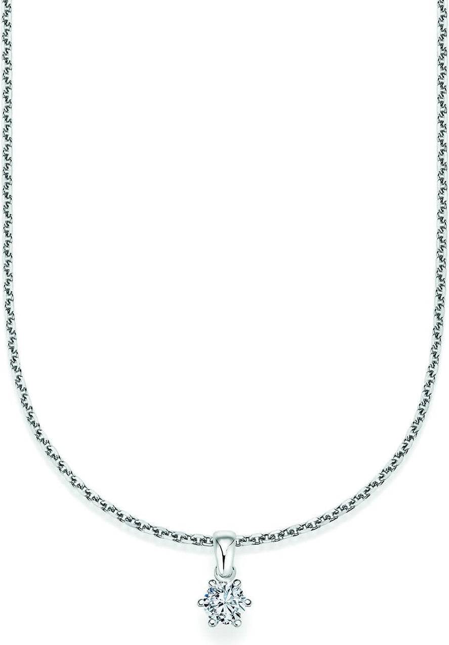 Collection Ruesch CR Solitaire Pendant - White Gold