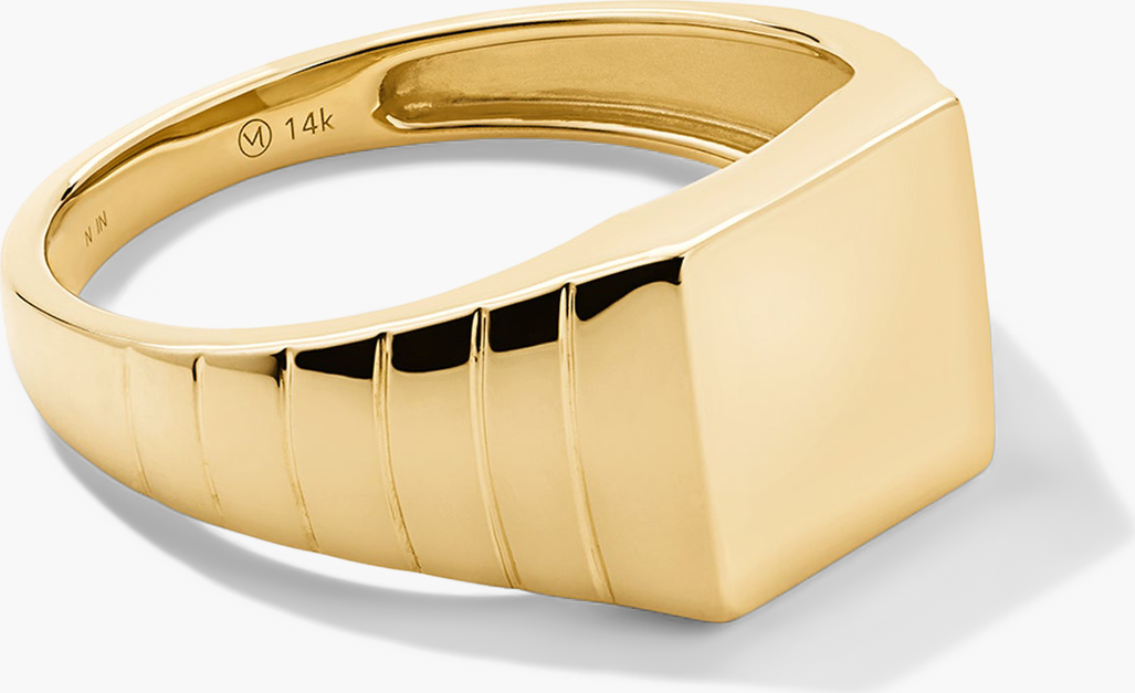 Mejuri Square Signet Ring