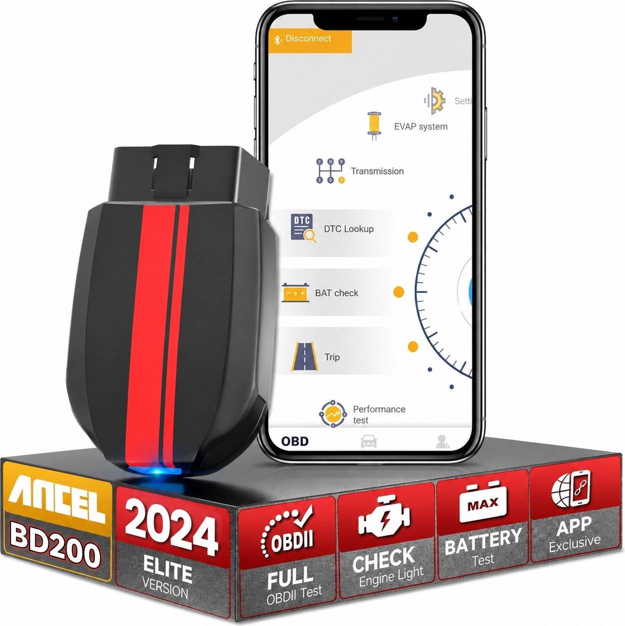 Obd reader Afoxsos BD200 Bluetooth OBD2 Scanner Code Reader
