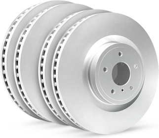 Brake and rotor kit R1 Concepts Front Rear Brake Rotor Kit WJPN2-73038