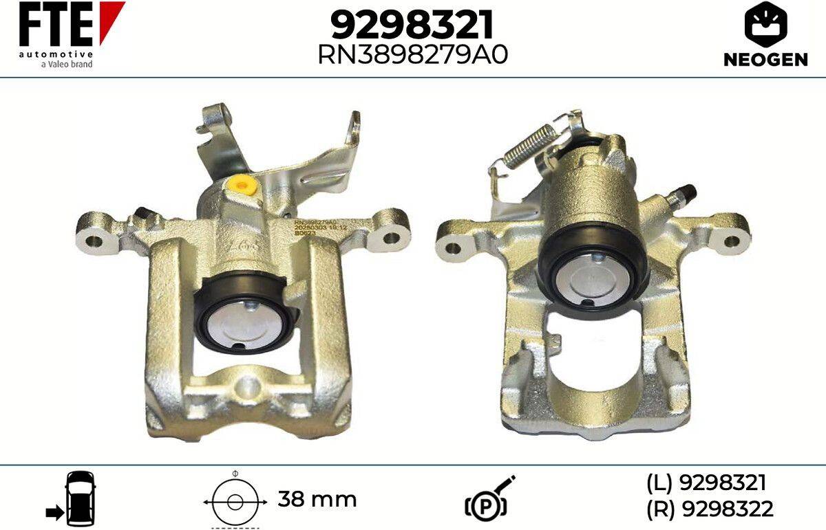 9298321 Brake Caliper Neogen Rear Axle Left