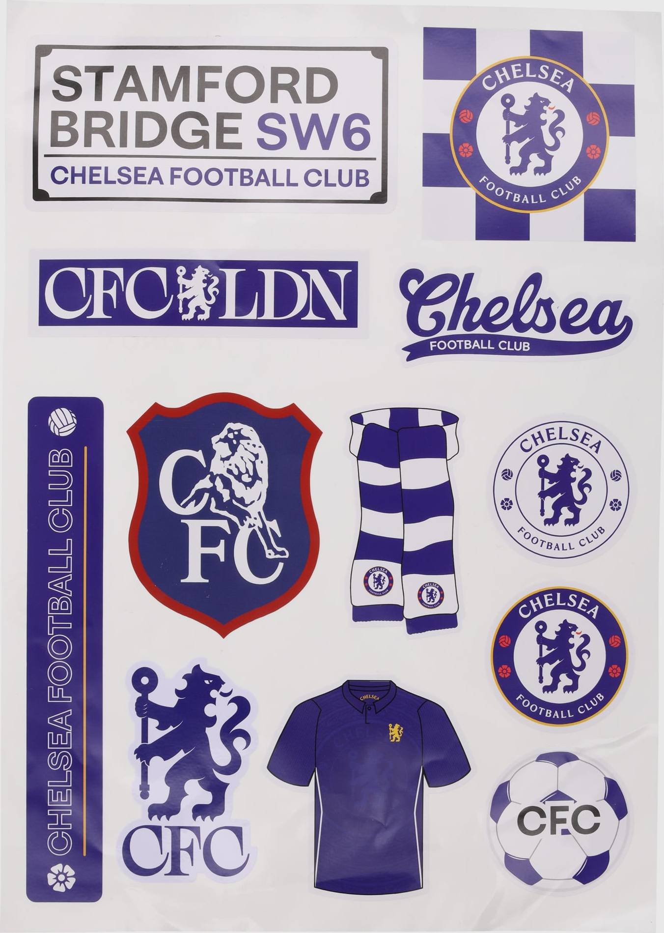 Chelsea A4 Sticker Sheet