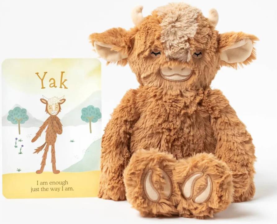 Yak Kin Plush 14" Affirmation Card Bundle