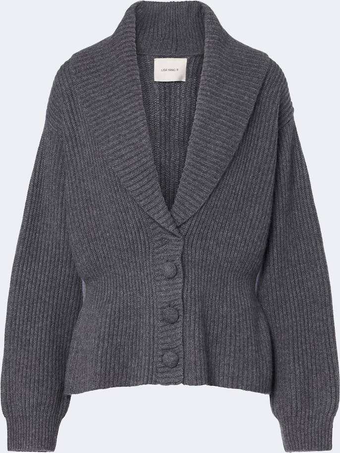 Lisa Yang Alessandra Ribbed Knit Cashmere Cardigan