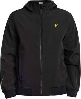 Lyle & Scott Mesh Rug Softshelljack Zwart
