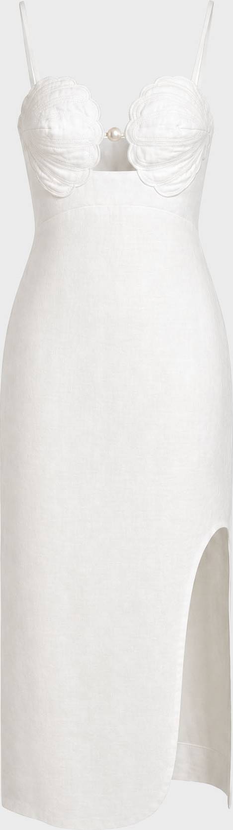 Farm Rio Kjole Sleeveless Midi Shell - Offwhite