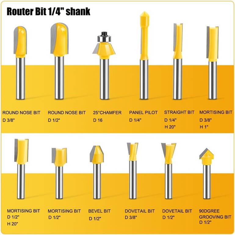 Router bit set Woodworking Router Bit Set Engraving Machine