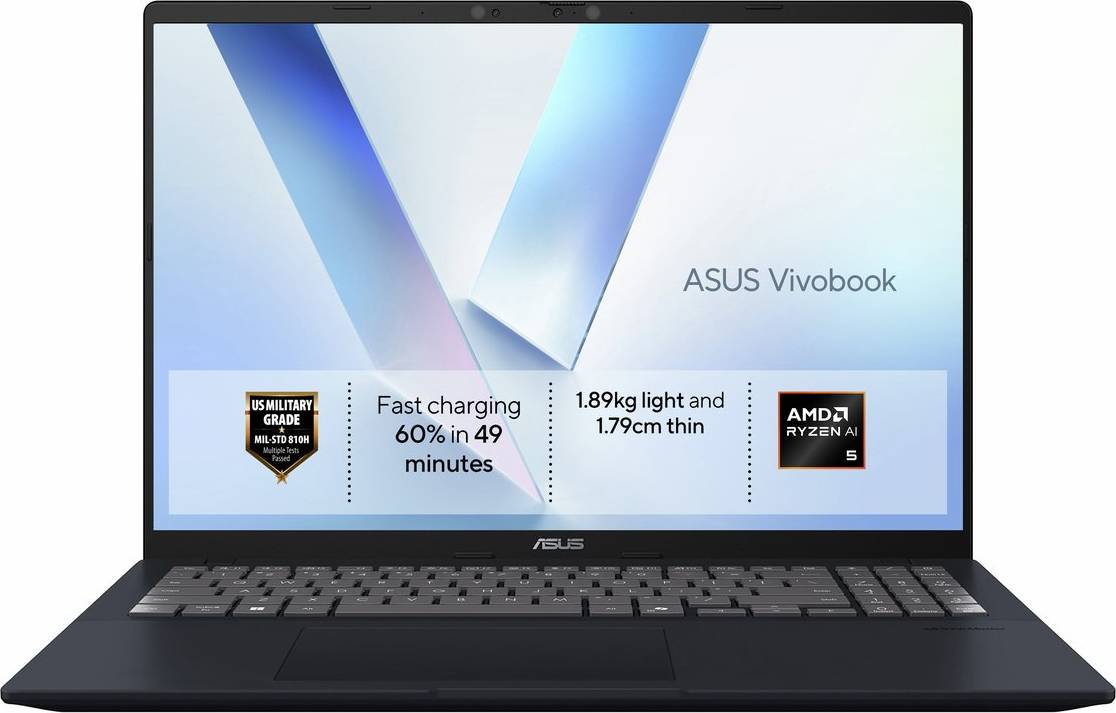ASUS Vivo 16In R5 AI Laptop Blue