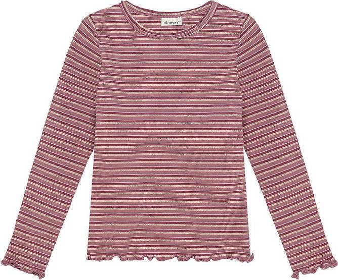 Minymo Rib Tröja Nostalgi Rose