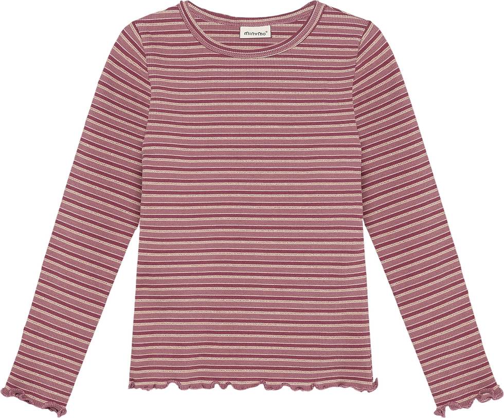 Minymo Rib Tröja Nostalgi Rose