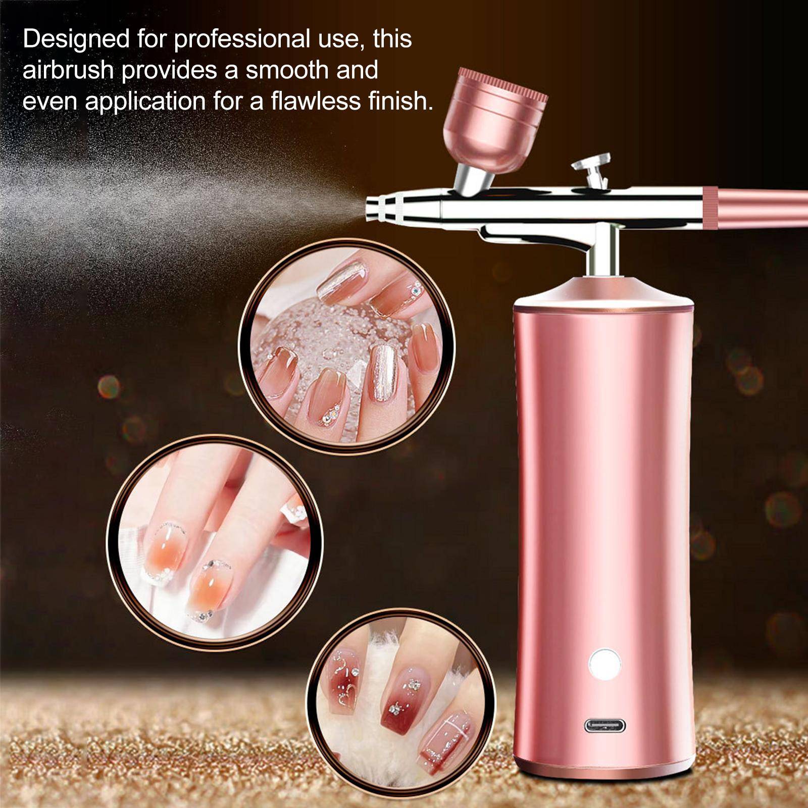 Airbrush Trådløst Airbrush-sett - Rosa