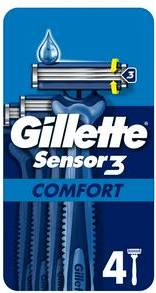 Gillette Sensor 3 Disposable Razors x4