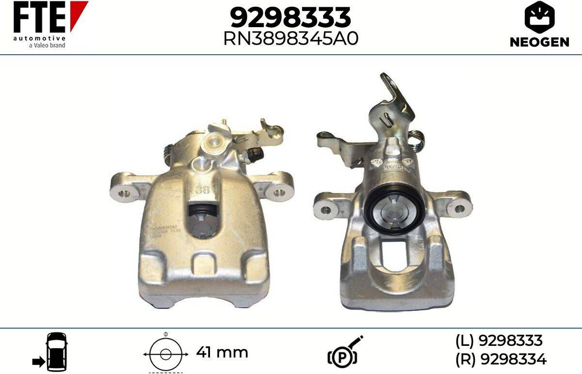 9298333 Brake Caliper Neogen Rear Axle Left