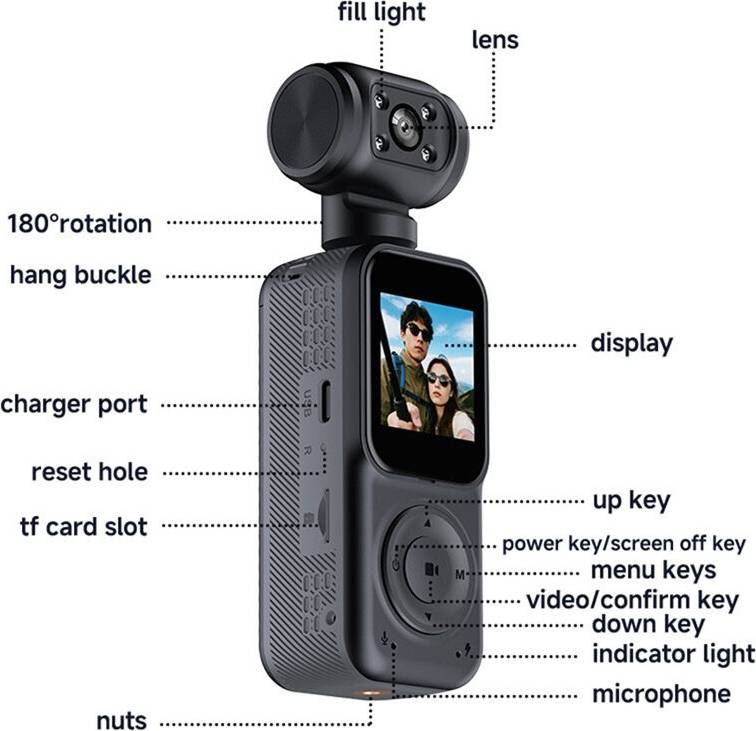 2K Pocket Handheld Camera