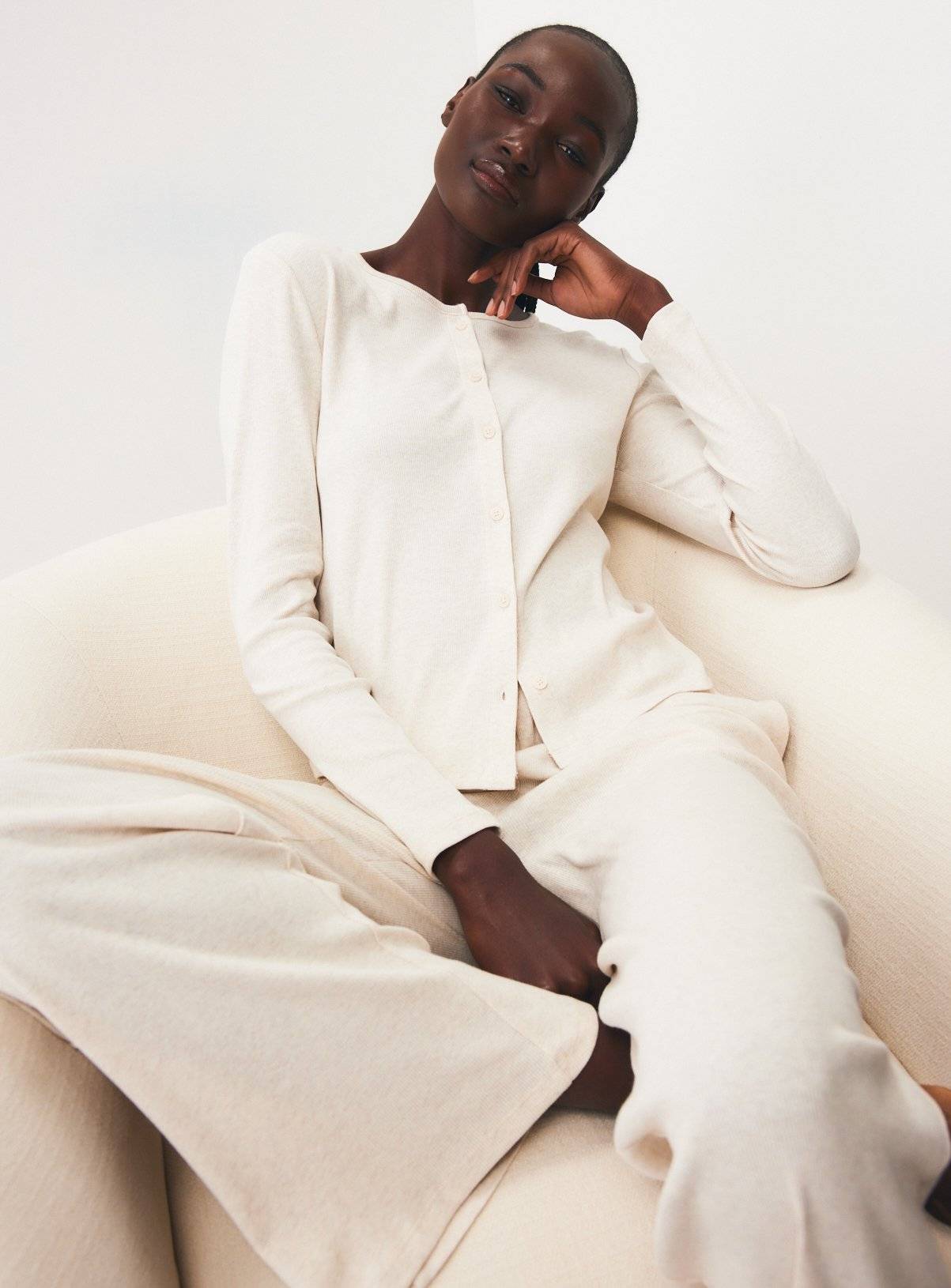 Tu Ribbed Co-Ord Cardigan