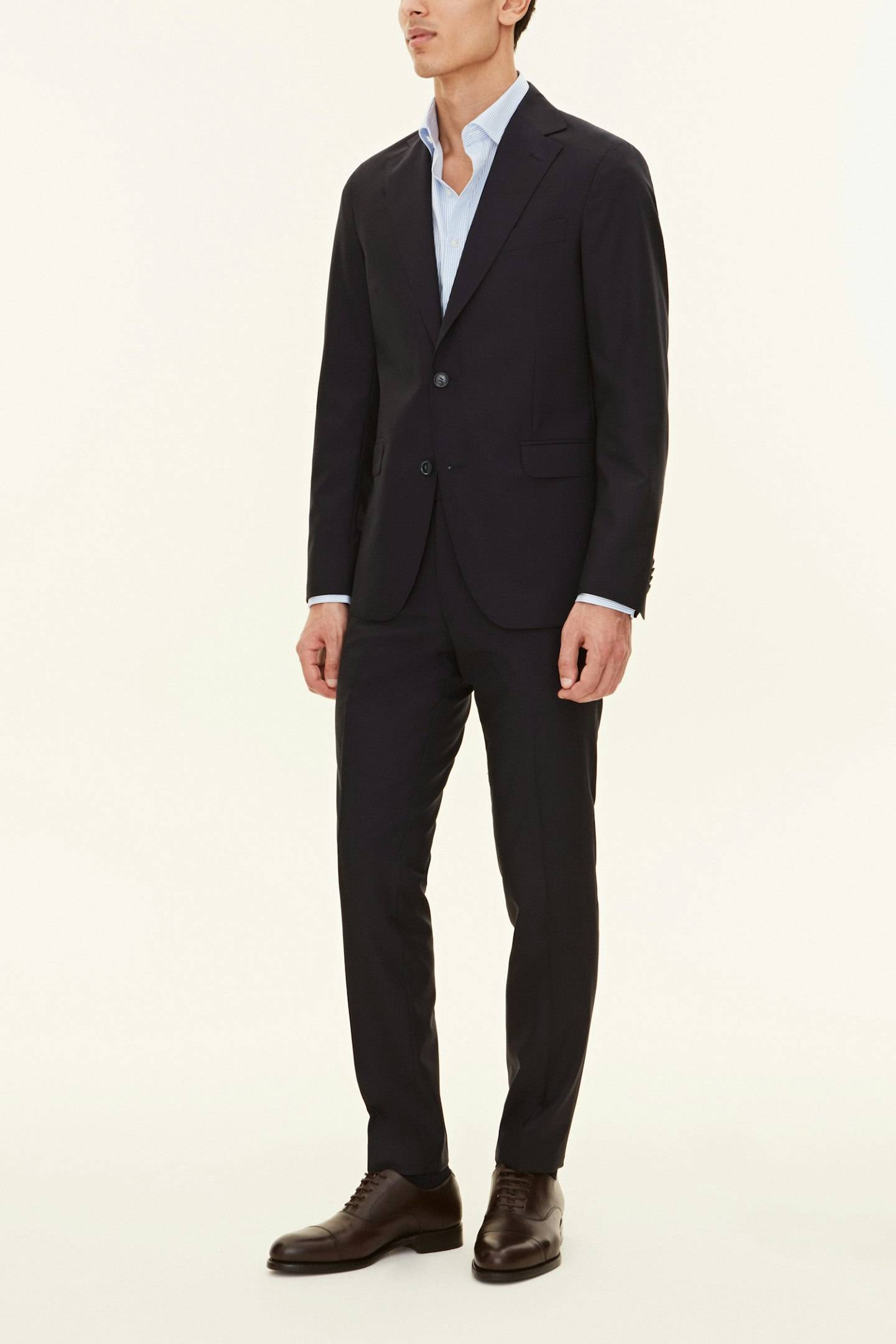 Slim Fit Microstructure Suit