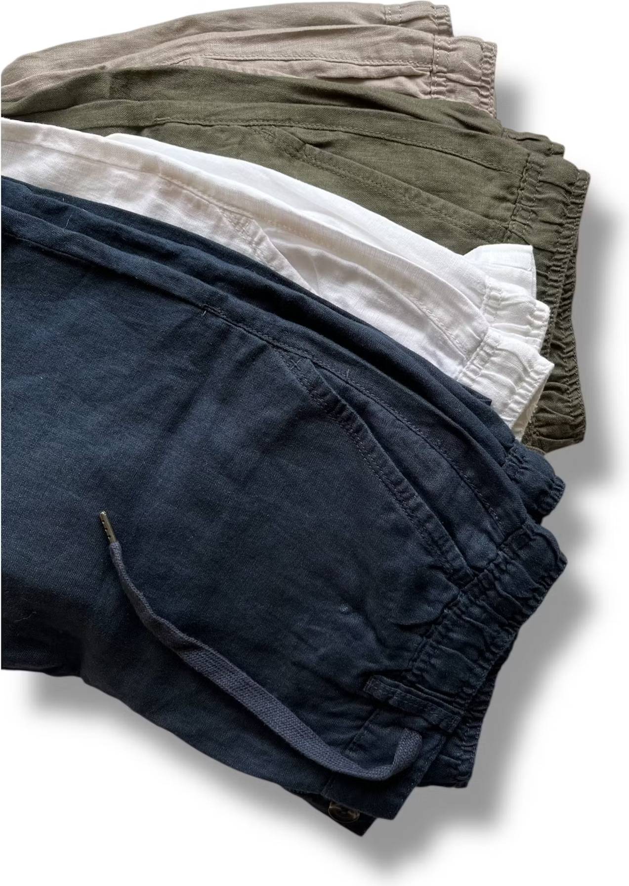 Shorts Med Drawstring - Vit