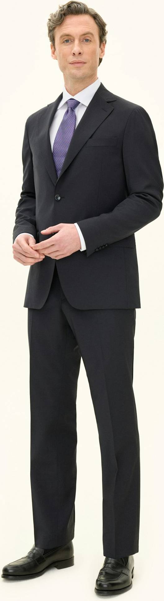 Slim Fit Microstructure Suit