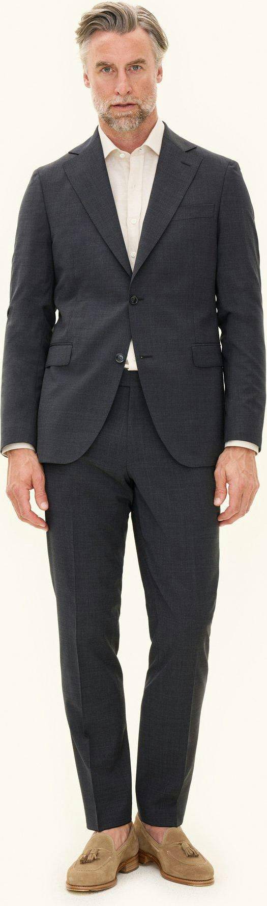 Slim Fit Microstructure Suit