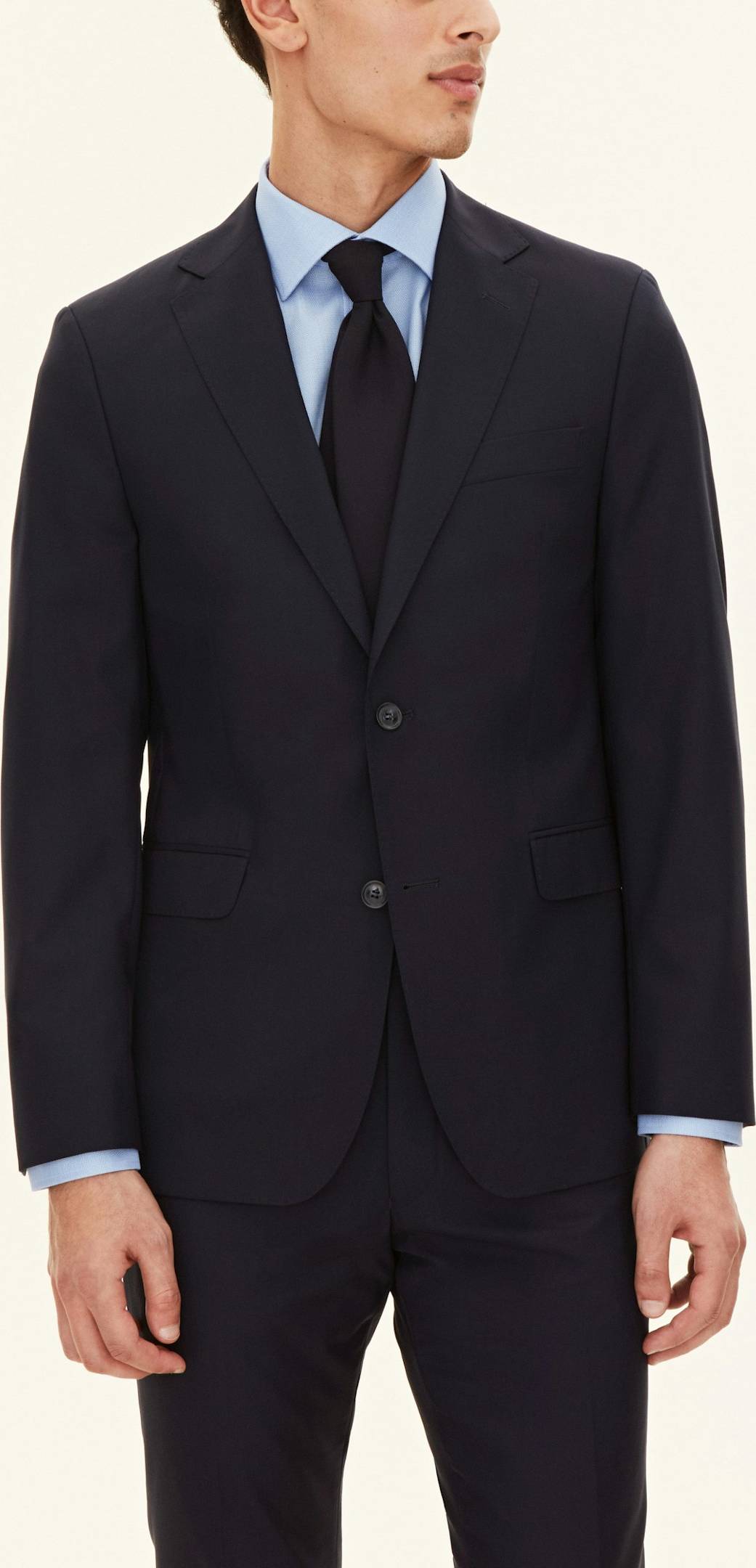 Regular Fit Microstructure Blazer