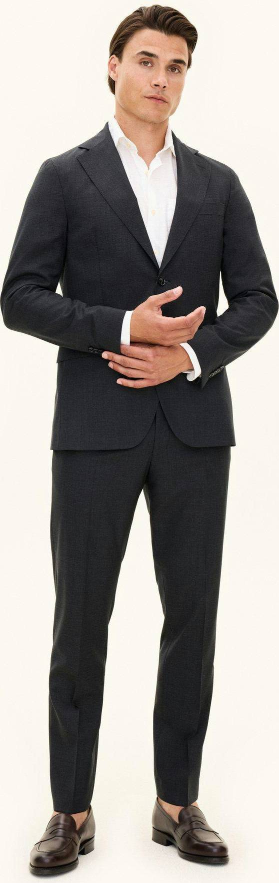 Slim Fit Microstructure Suit