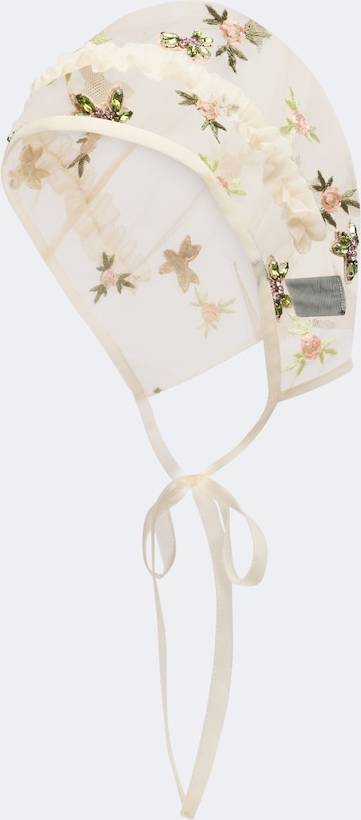 Simone Rocha Floral Embroidered Embellished Hood