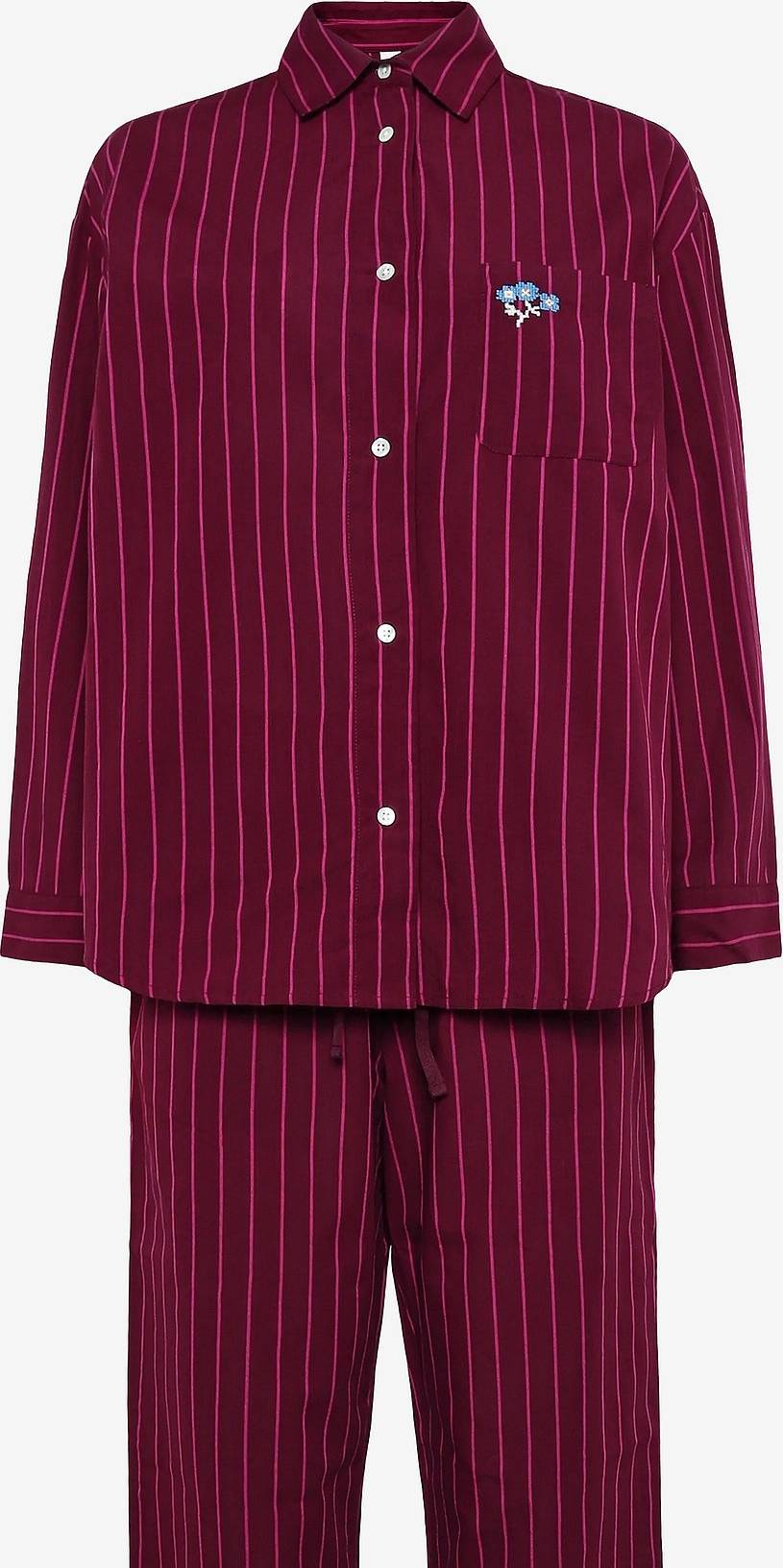 Becksöndergaard Striped Pyjamas Set - Burgundy