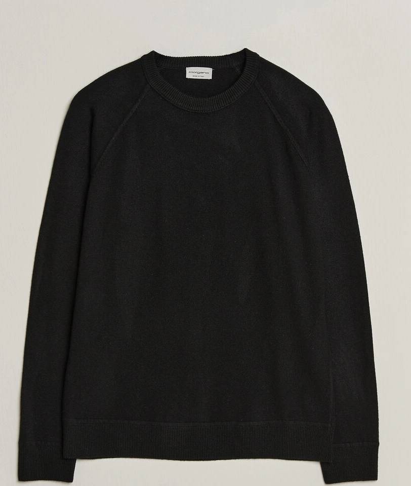 Morgano Raglan Crew Black