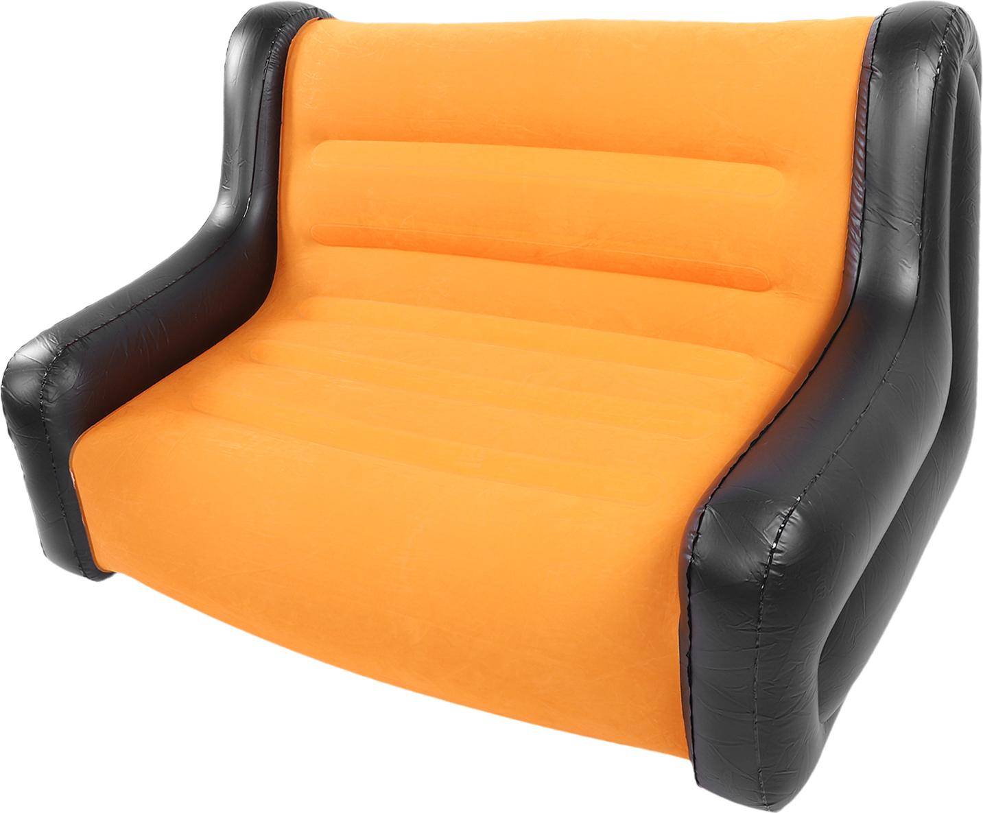 Inflatable sofa Double Size Inflatable Sofa, Inflatable Sofa with Armrests, Flocked Inflatable Ch for Adults, Portable Inflatable Sofa, Comfortable Inflatable Sofa