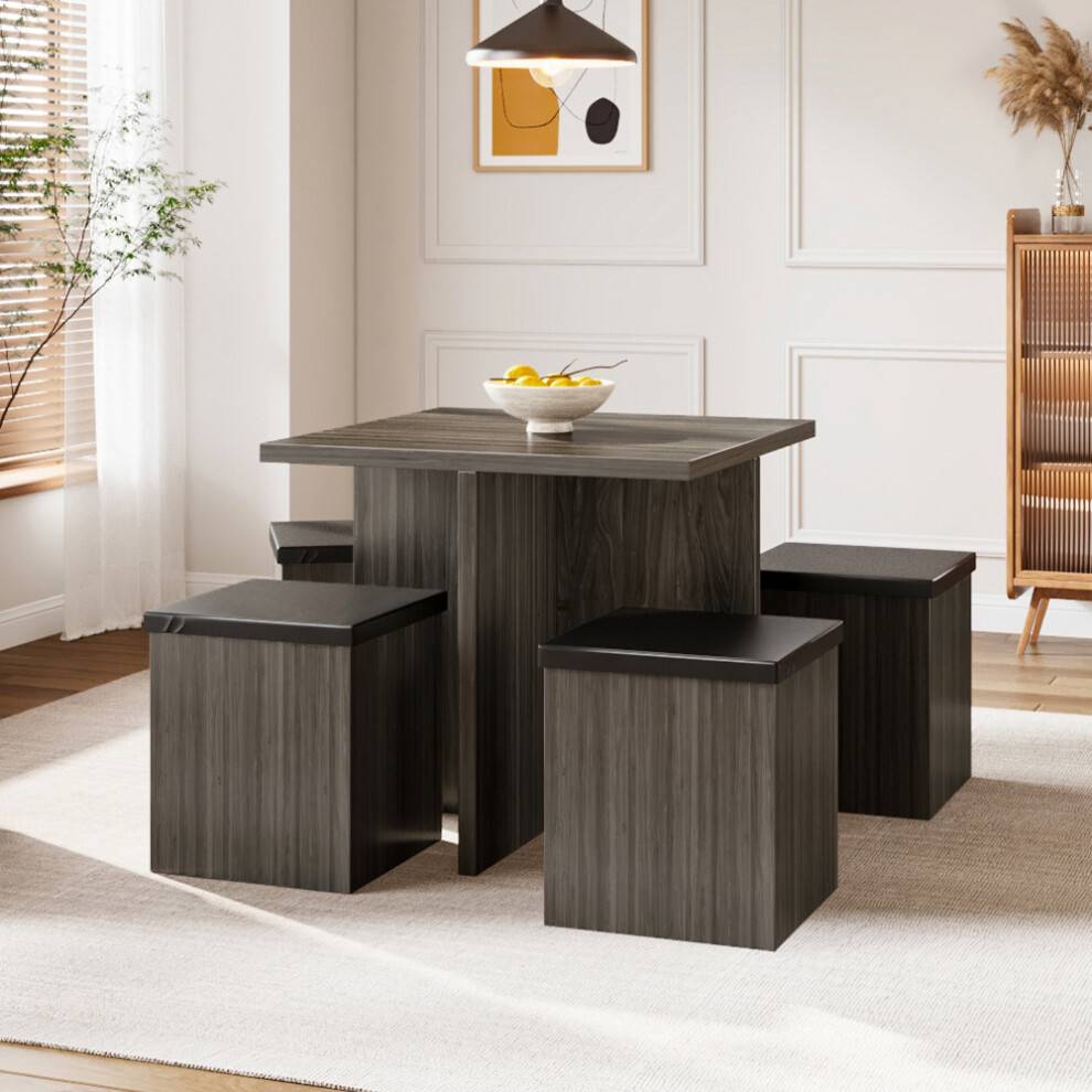 ExtraStar Table and 4 Stools Set Table