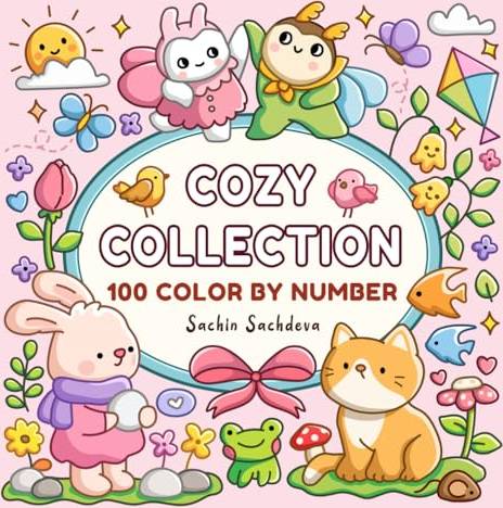Cozy Collection 100 Color by Number Coloring Book