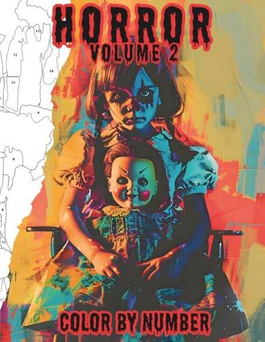 Horror Volume Two Color by Number Coloring Book