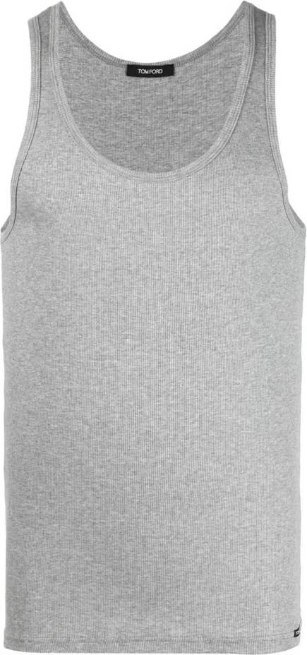 Tom Ford Cotton & Modal Rib Tank Top Toppar