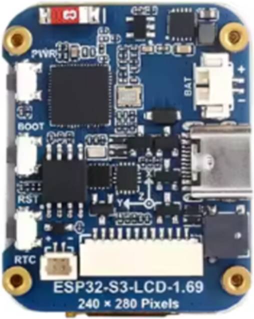Saudism ESP32-S3 1.69-Inch IPS NO Touch LCD Display Development Board ST7789V2 SPI Display Module for Python