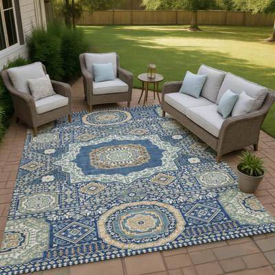 Addison Rugs Machine Washable Indoor/ Outdoor Traditonal Isaiah Chantille Rug