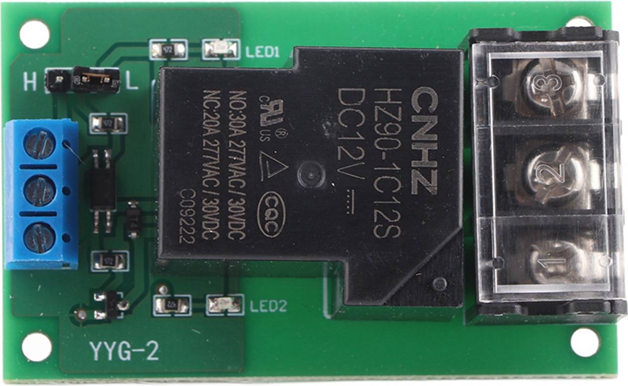 30A YYG-2 DC 5V/12V/24V Relay Module High Power One Way High/Low Level Trigger Optocoupler Isolation Relay Module