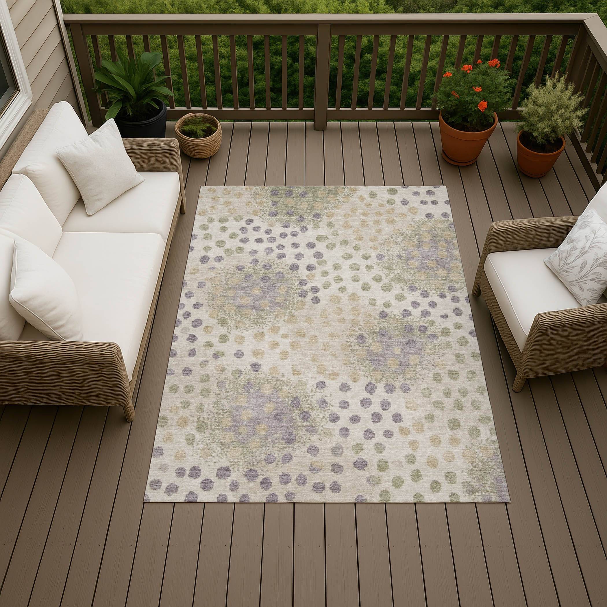 Addison Rugs Machine Washable Indoor/ Outdoor Modern Parker Chantille Rug