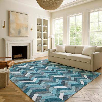 Addison Rugs Premium Washable Super Soft Mosaic Chevron Mayfield Rug