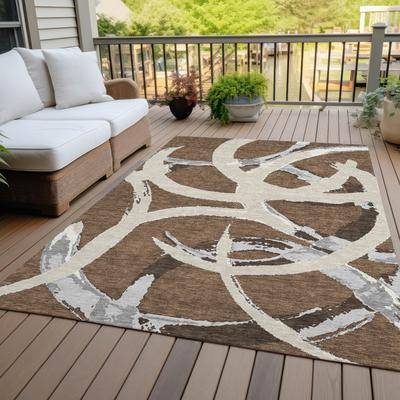 Addison Rugs Machine Washable Indoor/ Outdoor Abstract Contemporary Chantille Rug