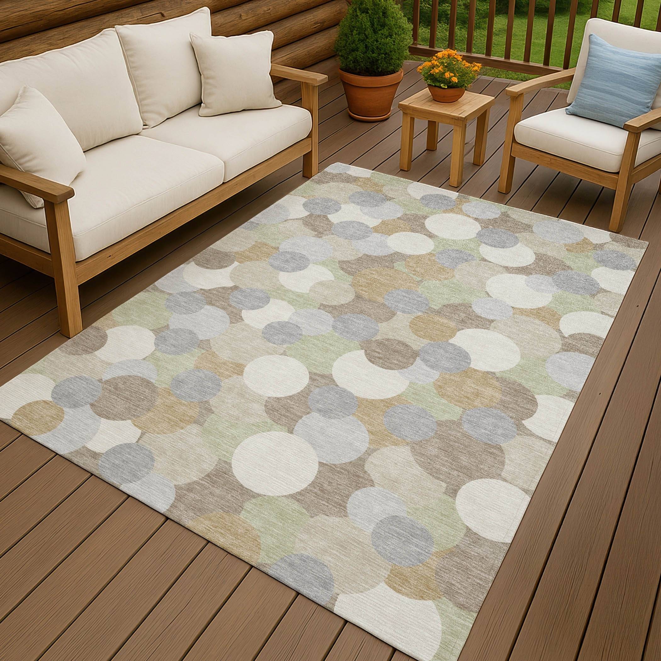 Addison Rugs Machine Washable Indoor/ Outdoor Mucho Bubbles Chantille Rug