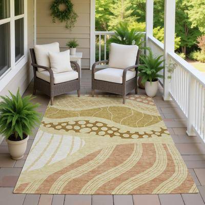 Addison Rugs Machine Washable Indoor/ Outdoor Abstract Swink Chantille Rug