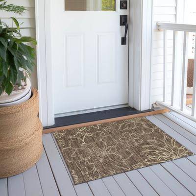 Addison Rugs Machine Washable Indoor/ Outdoor Modern Floral Chantille Rug