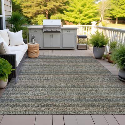 Addison Rugs Machine Washable Indoor/Outdoor Geo Ombre Chantille Rug