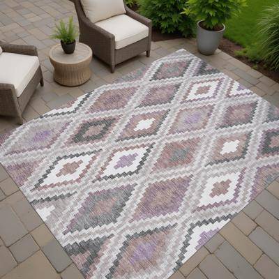 Addison Rugs Machine Washable Indoor/ Outdoor Global Geo Chantille Rug